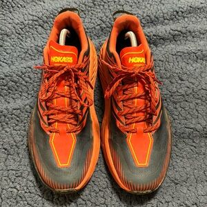 Hoka One One Speedgoat 4 Red/Blue Men's Running Shoes 10.5 US Size 1106525FPBL